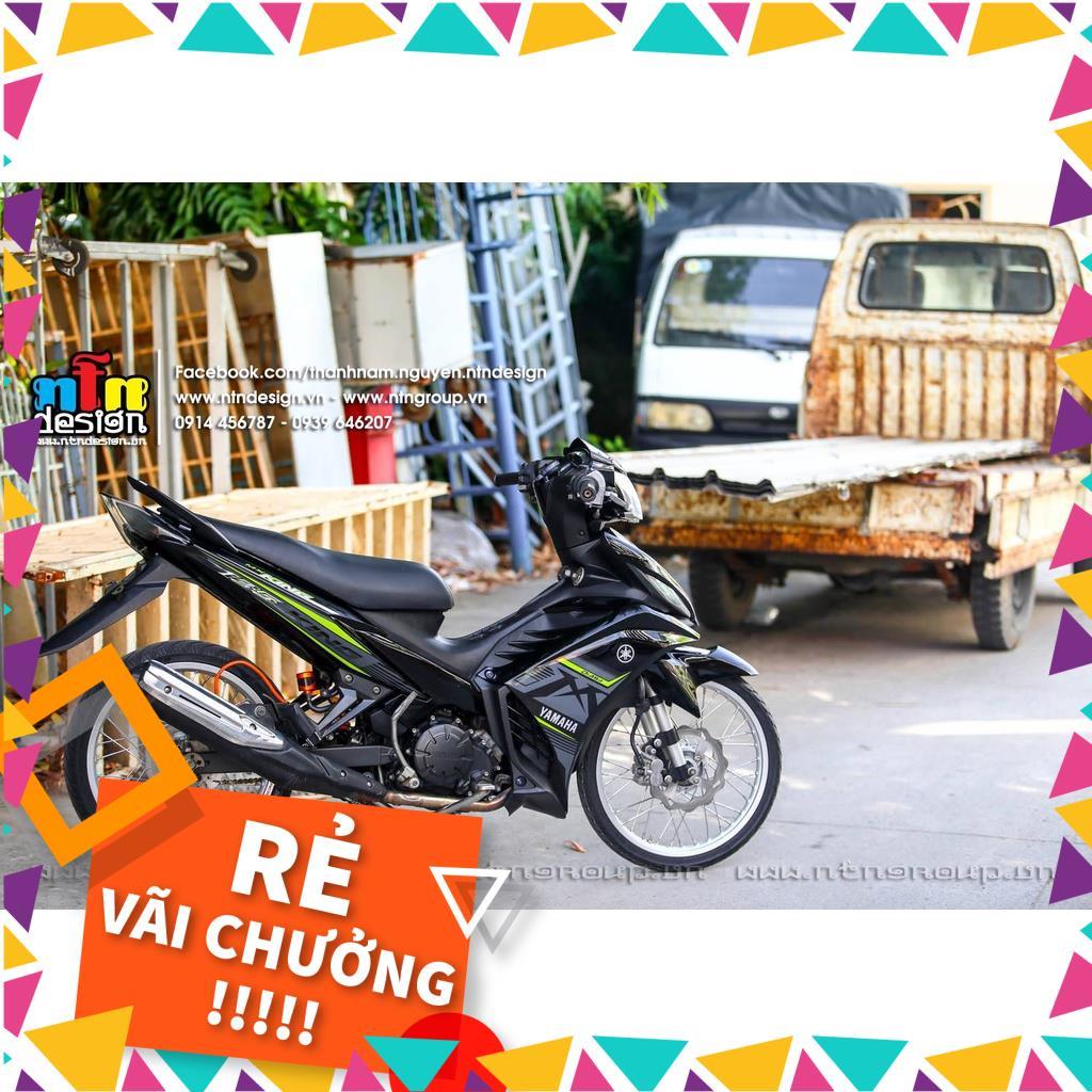 Tem Rời Exciter 135 Mẫu MX King Xanh Đen