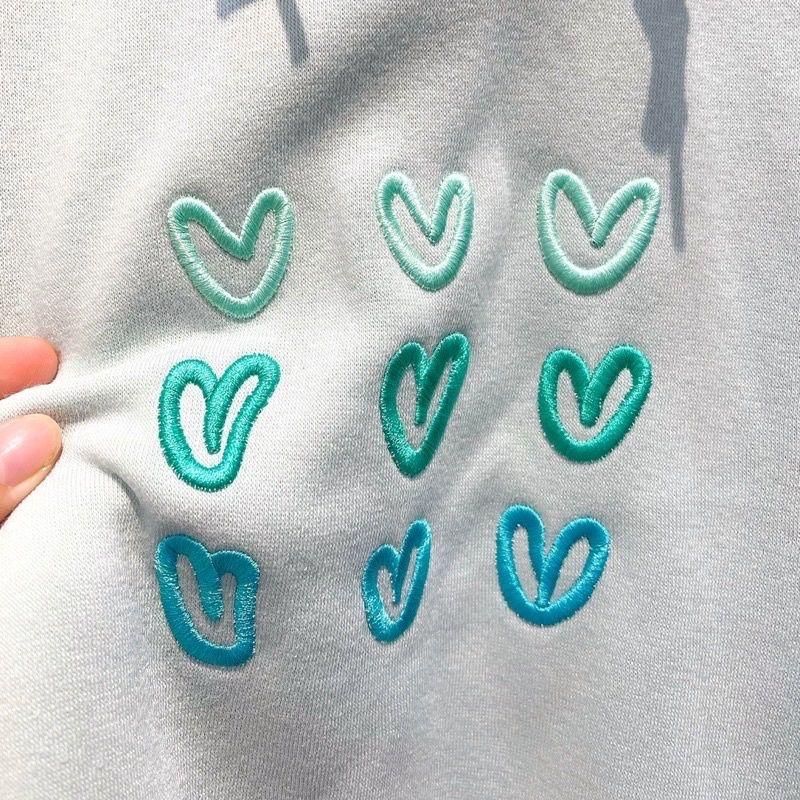 Áo hoodie nỉ ngoại cao cấp form rộng thêu tim mini,Áo khoác nỉ unisex nam nữ mẫu teen mặc hè chống lạnh,che nắng cực tốt