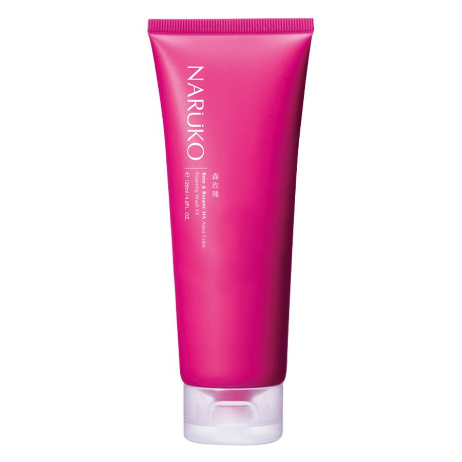 Naruko Hoa Hồng Nhung - Sữa Rửa Mặt Bọt Rose & Botanic Ha Aqua Cubic Foaming Wash Ex