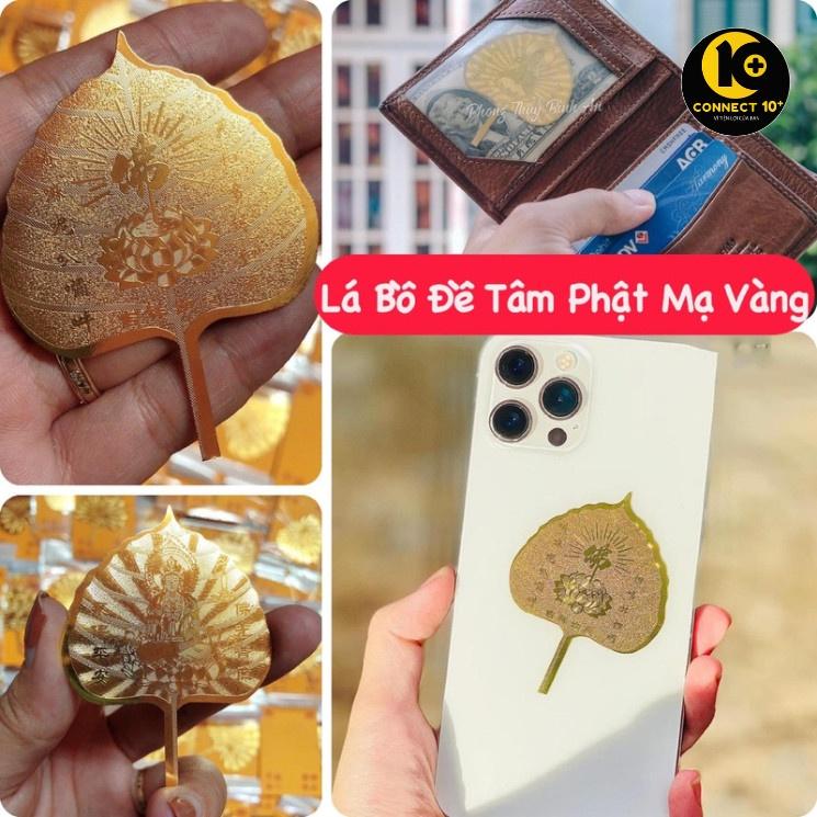 Lá Bồ Đề Mạ Vàng May Mắn Chiêu Tài Lộc Hợp Phong Thuỷ