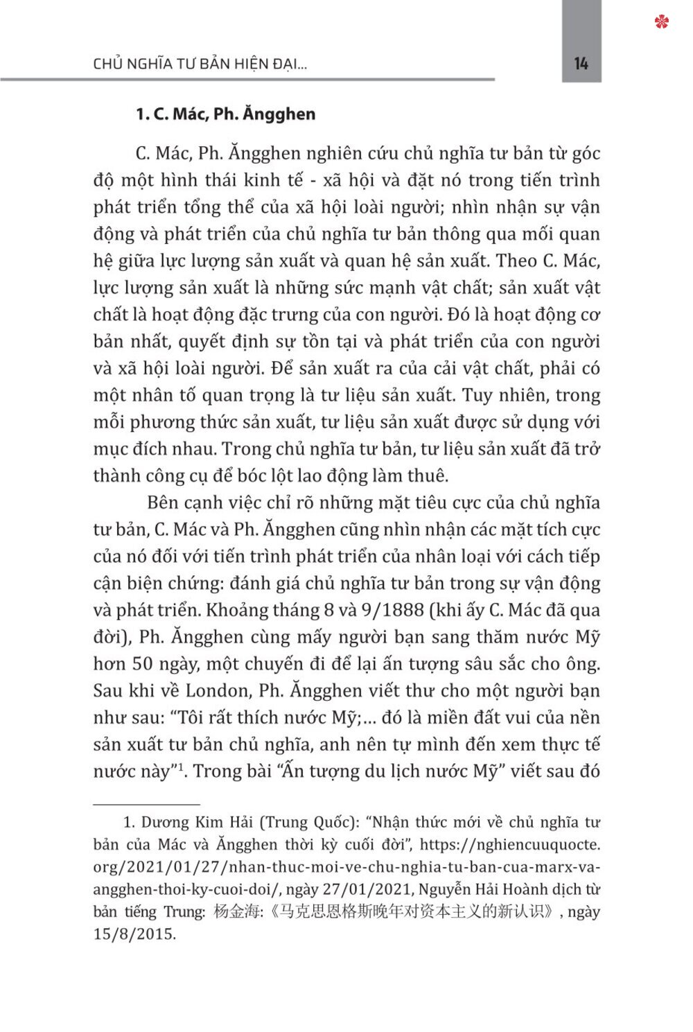 Chủ nghĩa tư bản hiện đại vai trò, tác động đến tiến trình phát triển và định hướng chính sách của Việt Nam - bản in 2025