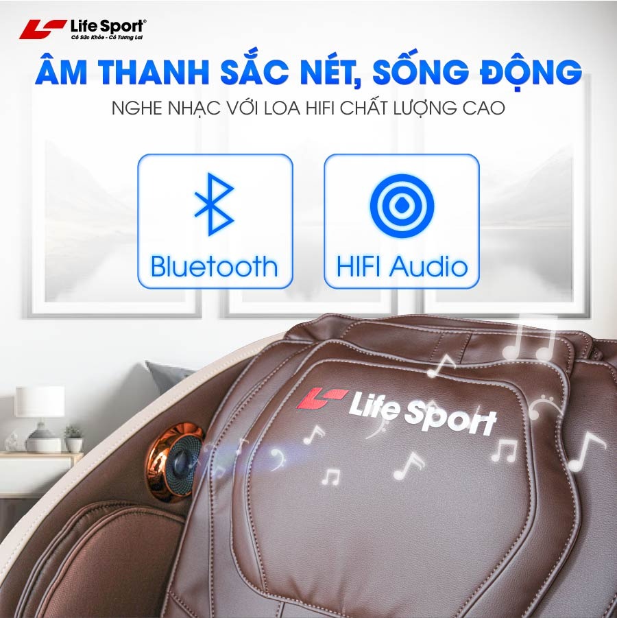 Ghế Massage Toàn Thân Lifesport LS-650,Ghế Massage Đem Đến Những Phút Giây Thư Giãn Đỉnh Cao Tại Nhà