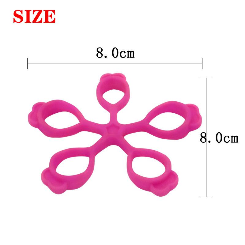 Tay cầm tay mới silicone expander tập thể dục tay cầm tay sức mạnh Trainer ngón tay tập thể dục bằng Color: Gray