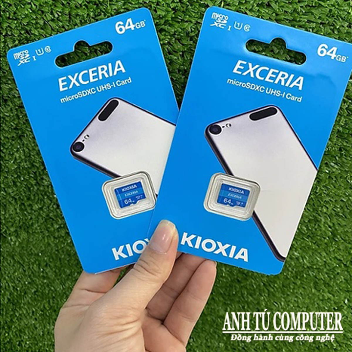 Thẻ Nhớ SDXC KIOXIA EXCERIA 64Gb class 10 U1 100Mb/s hàng chính hãng