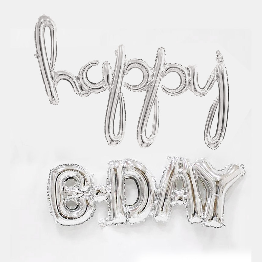 Bong bóng kiếng trang trí sinh nhật Happy B-day Happy Birthday