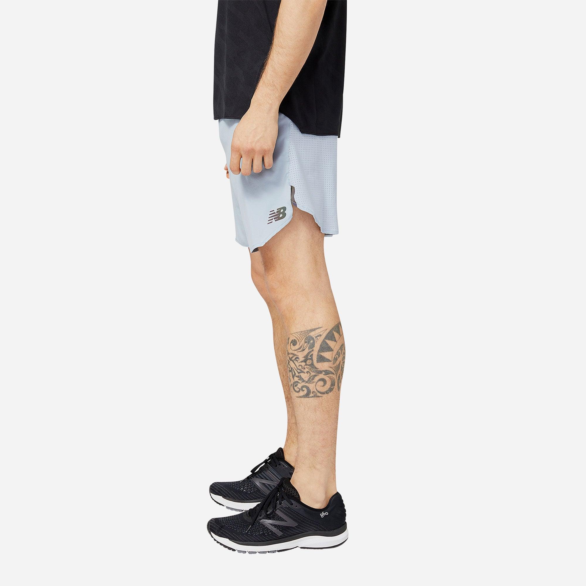 Quần ngắn thể thao nam New Balance APP RUNNING SHORTS M LIGHTARC - MS23283LAY (form quốc tế)