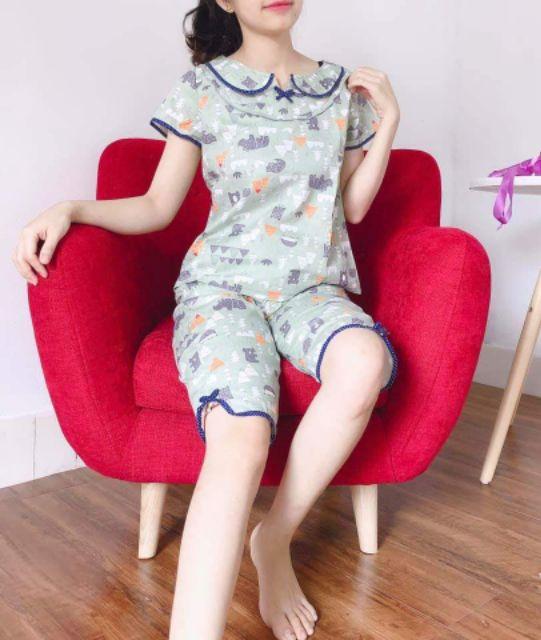 Đồ bộ mặc nhà, đồ ngủ cổ nơ đủ màu