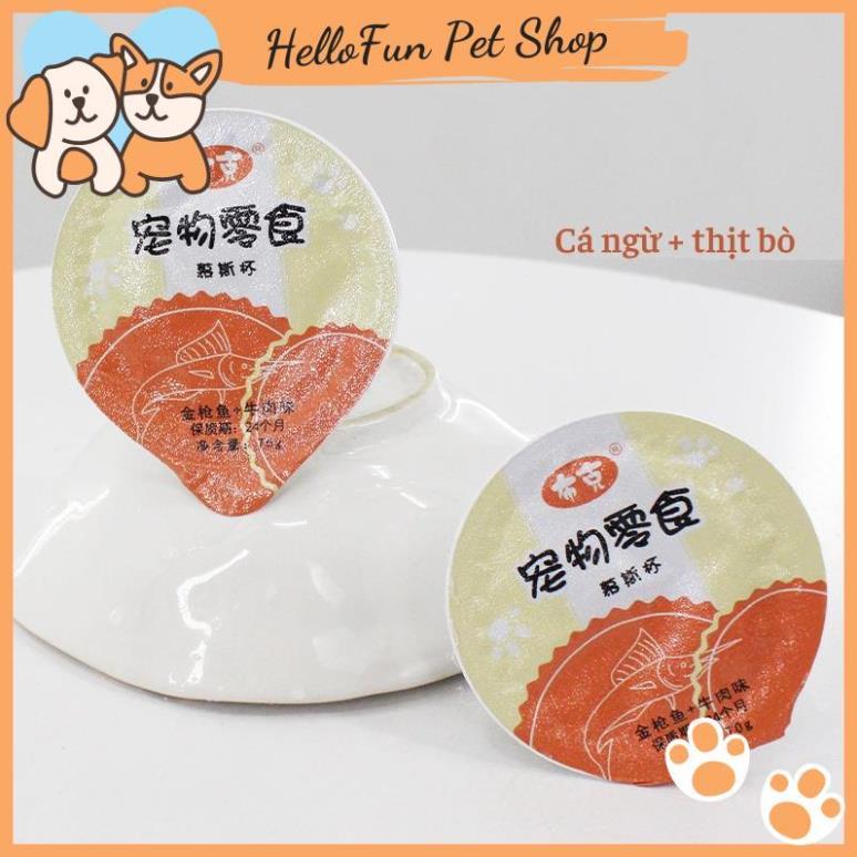 Pudding cho chó mèo - Súp thưởng dinh dưỡng cho thú cưng