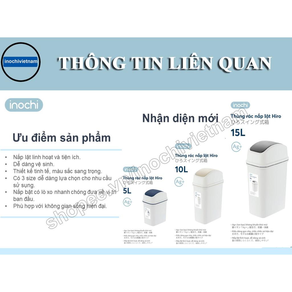 Thùng Rác Thông Minh,Nhựa Nắp Lật Inochi 5/10/15 Lít Rất Đẹp Làm Sọt Rác Văn Phòng, Khách Sạn, Đựng Rác