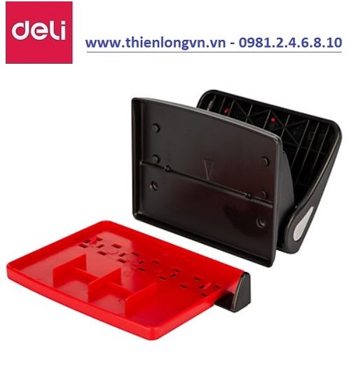 Máy đục lỗ Deli - E0105 màu đỏ - 15 tờ