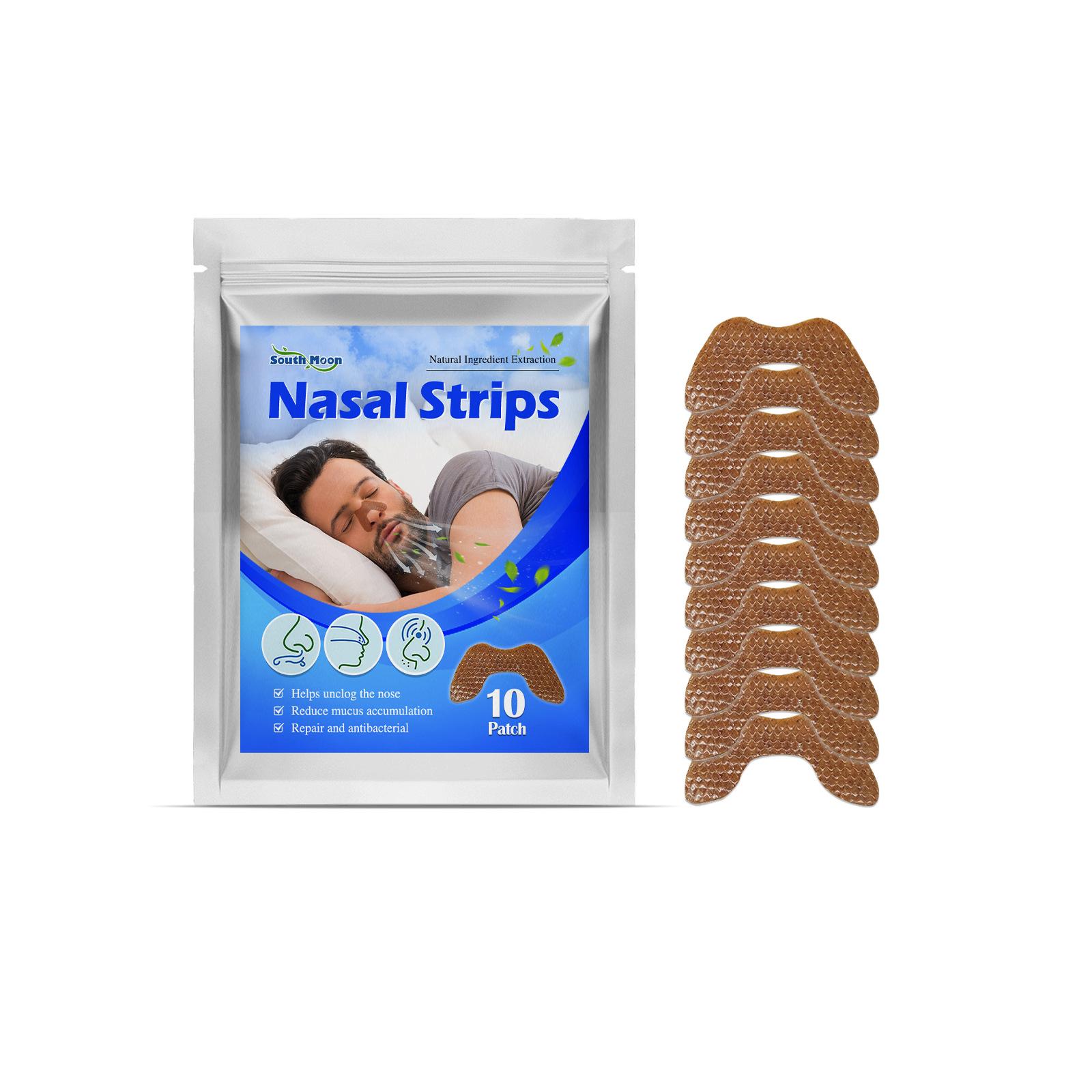 South Moon 10pcs Ventilation Nasal Patch Nose Smooth Expansion of Nasal Cavity Anti-Snoring Patch