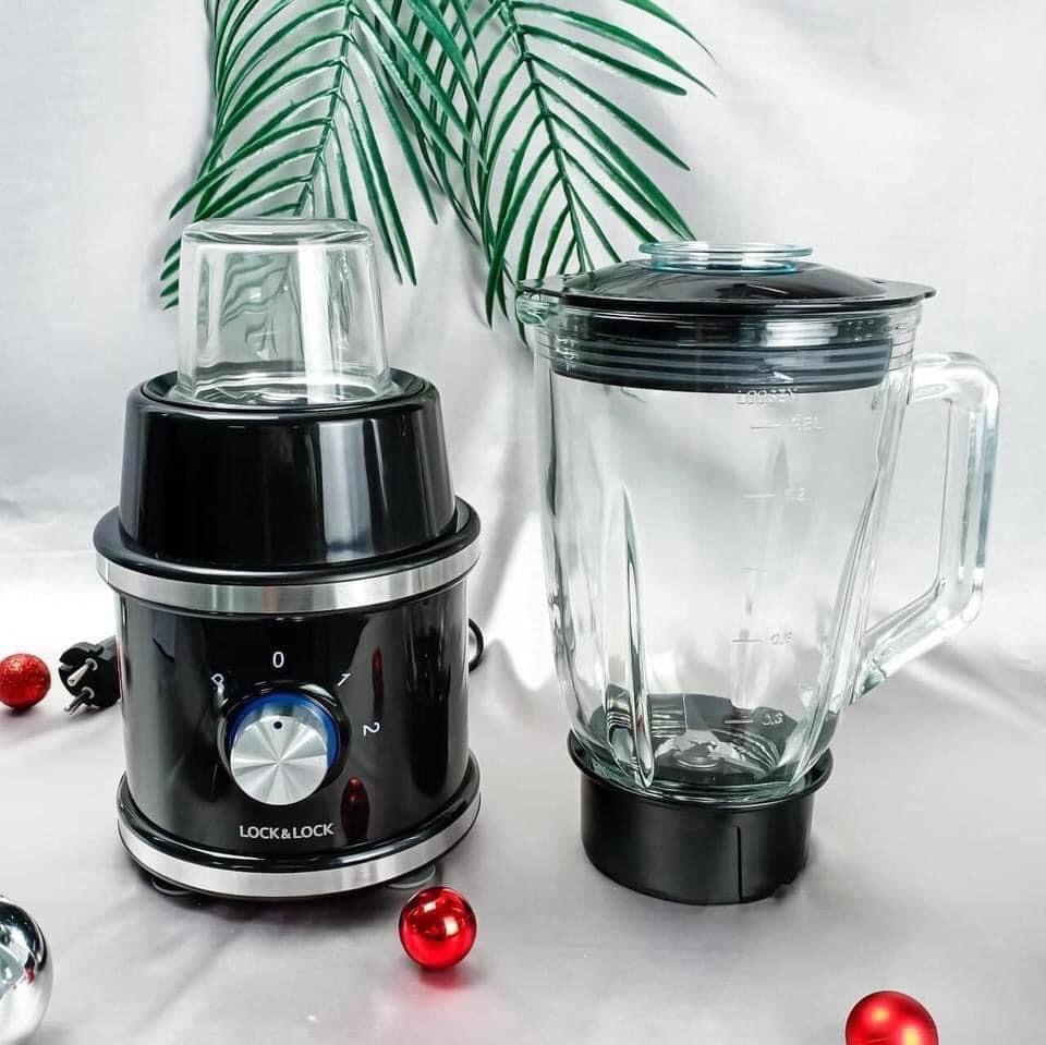 Máy xanh sinh tố Lock&Lock High Speed Blender EJM376BLK, 220-240V, 50/60Hz, 600W - Hàng chính hãng