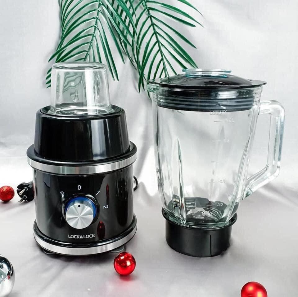 Máy xanh sinh tố Lock&Lock High Speed Blender EJM376BLK, 220-240V, 50/60Hz, 600W (Đen) - Hàng chính hãng