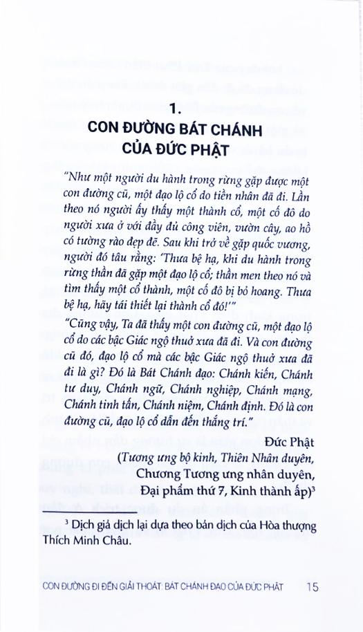 Sách - Con Đường Đi Đến Giải Thoát - Bát Chánh Đạo Của Đức Phật