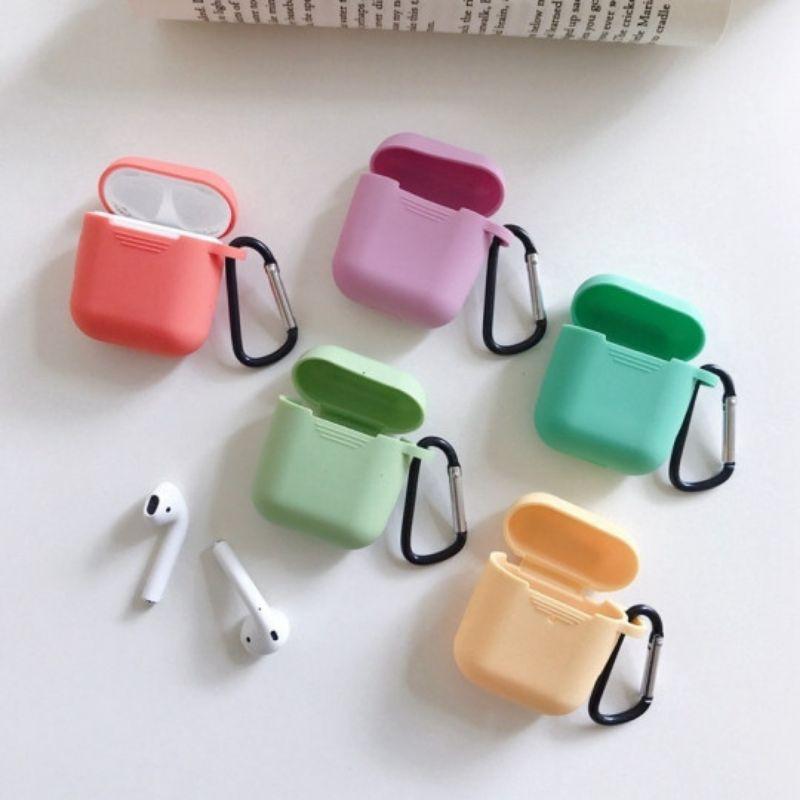 Túi đựng tai nghe airpods silicon nhiều màu