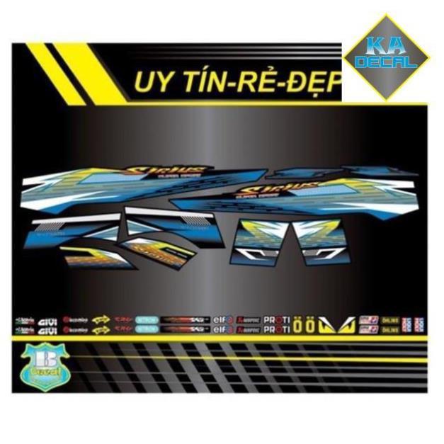 Tem rời Sirius xăng cơ nhận đổi màu theo yêu cầu