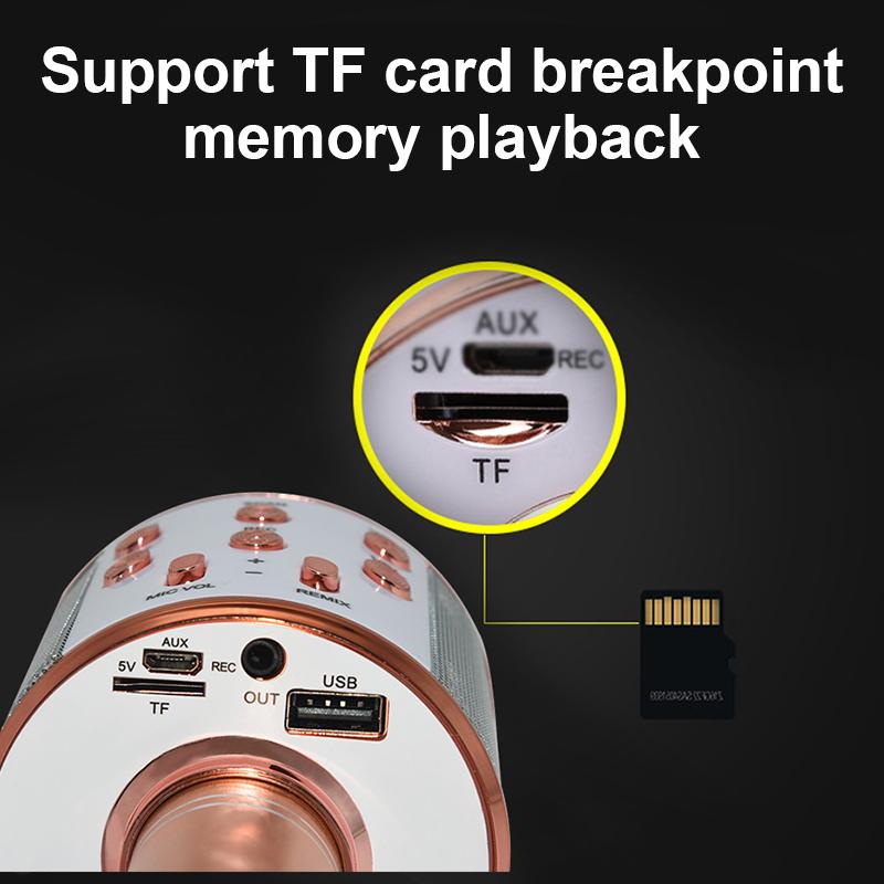 Micro karaoke Không Dây bluetooth,trợ ghi âm,chất lương cao,loa hát kết nối các thiết bị bluetooth chuyên nghiệp