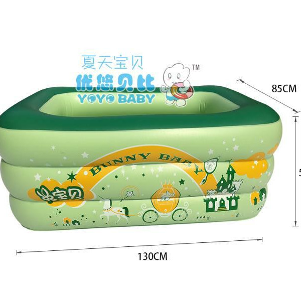 Bể bơi phao cho bé Summer Baby KT 130*85*55CM (tặng kèm bơm điện)