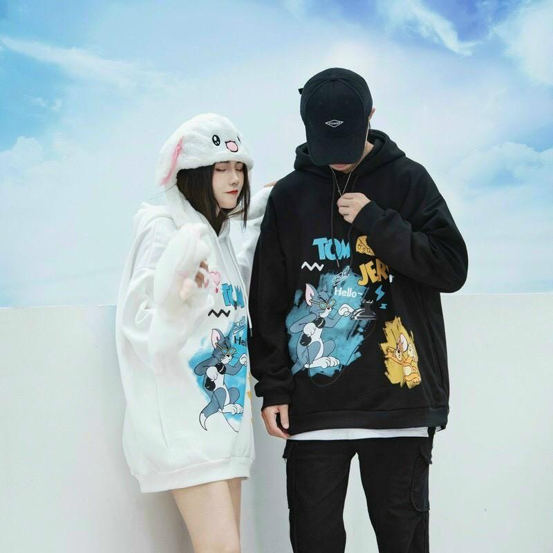 &lt;FREE SHIP&gt; ÁO HOODIE NỈ NGOẠI FORM RỘNG BAO ĐẸP, BAO CHẤT IN HÌNH KHỦNG LONG