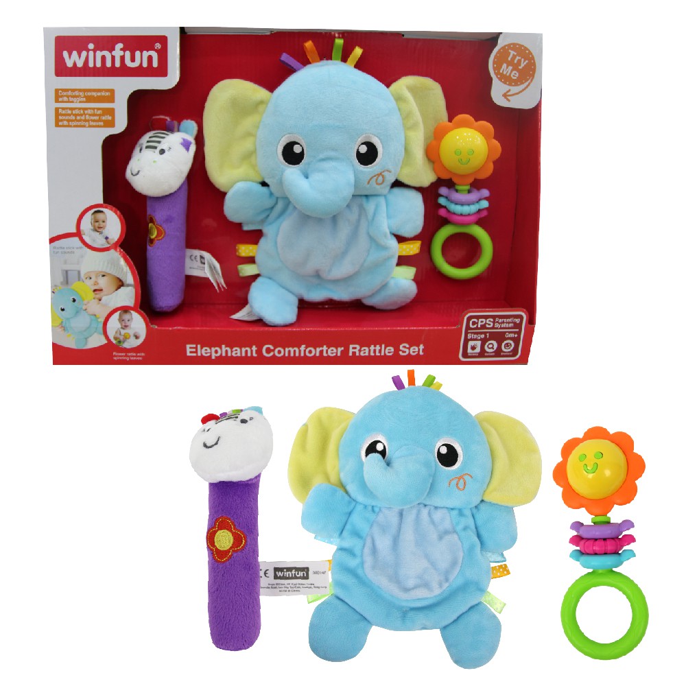 Set 3 món đồ chơi công nghệ, xúc xắc kèm gặm nướu Winfun 3024-25-26-27-28