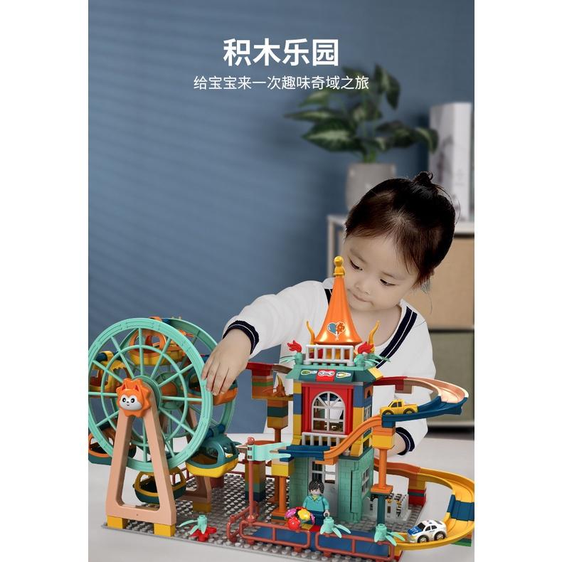 Đồ Chơi Lắp Ráp Vòng Đu Quay xe oto Ferris Giáo Dục Cho Bé