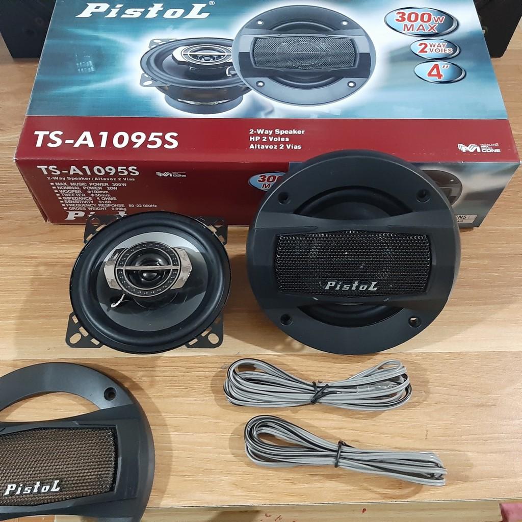 Bộ 2 Loa Cánh Cửa Công Suất 300W Cho Ô Tô Xe Hơi - Loa Đồng Trục 4inch/ 10cm 2 Đường Tiếng Riêng Biệt
