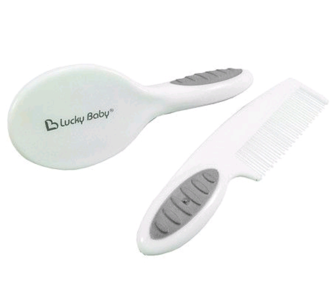 Bộ bàn chải và lược Primee Brush & Comb Set Lucky Baby