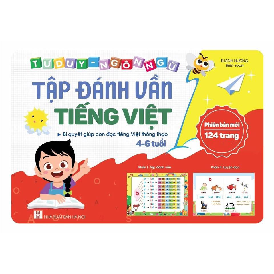 SÁCH TẬP ĐÁNH VẦN TIẾNG VIỆT CHO BÉ 4 - 6 TUỔI