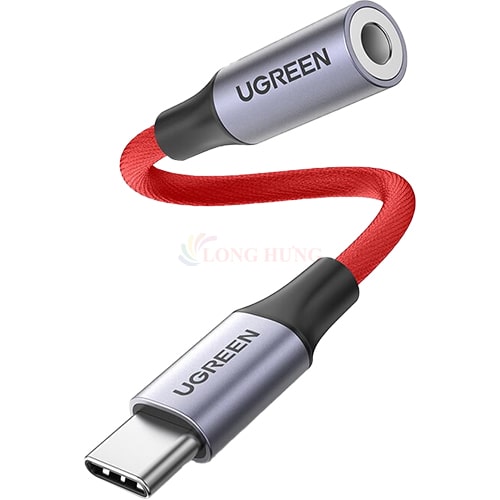Cổng chuyển đổi Ugreen USB-C to 3.5mm Audio Cable AV161 - Hàng chính hãng