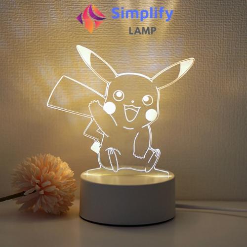 Đèn Ngủ 3D Led cute phong cách dễ thương, đèn Led trang trí cực đẹp S01