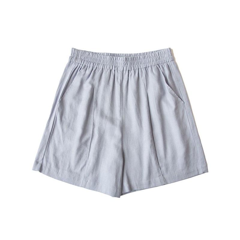 Quần short nữ SSSTUTTER cạp chun chất linen thoải mái summerset shorts