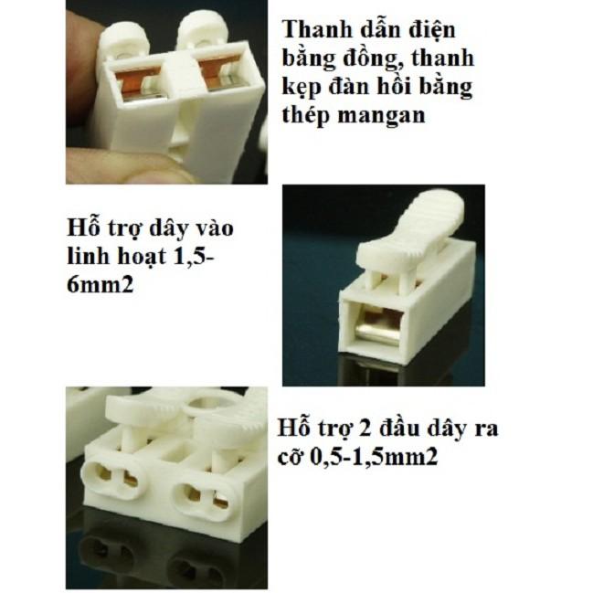 20 chiếc Cút nối dây điện ZQ2 thanh dẫn điện bằng đồng đỏ, nối dây tiết diện lớn