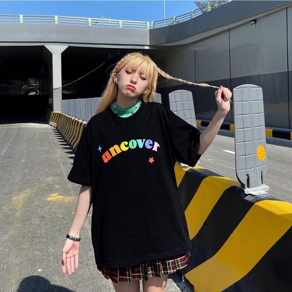 Áo Thun Uncover Basic COLORFUL POWER TEE full tag - GIN STORE