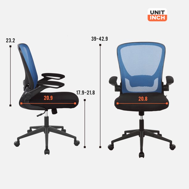 Ghế Làm Việc Lưới Chân Xoay Tay Mở Gập AMA-518-M