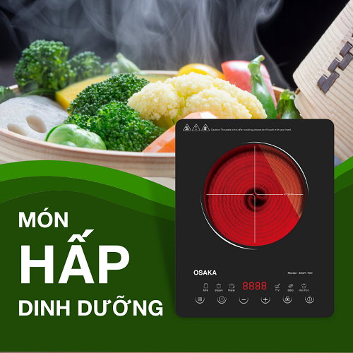 BẾP ĐIỆN ĐƠN HỒNG NGOẠI OSAKA DQT100 - HÀNG CHÍNH HÃNG