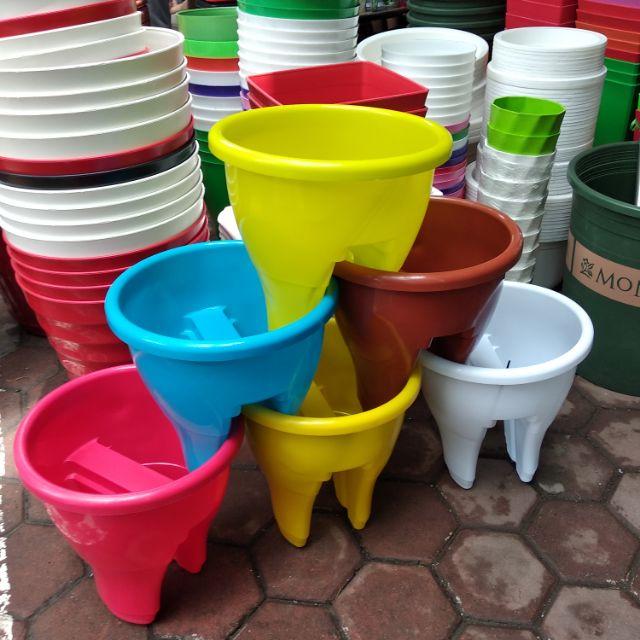 Combo 10 chậu kep lan can