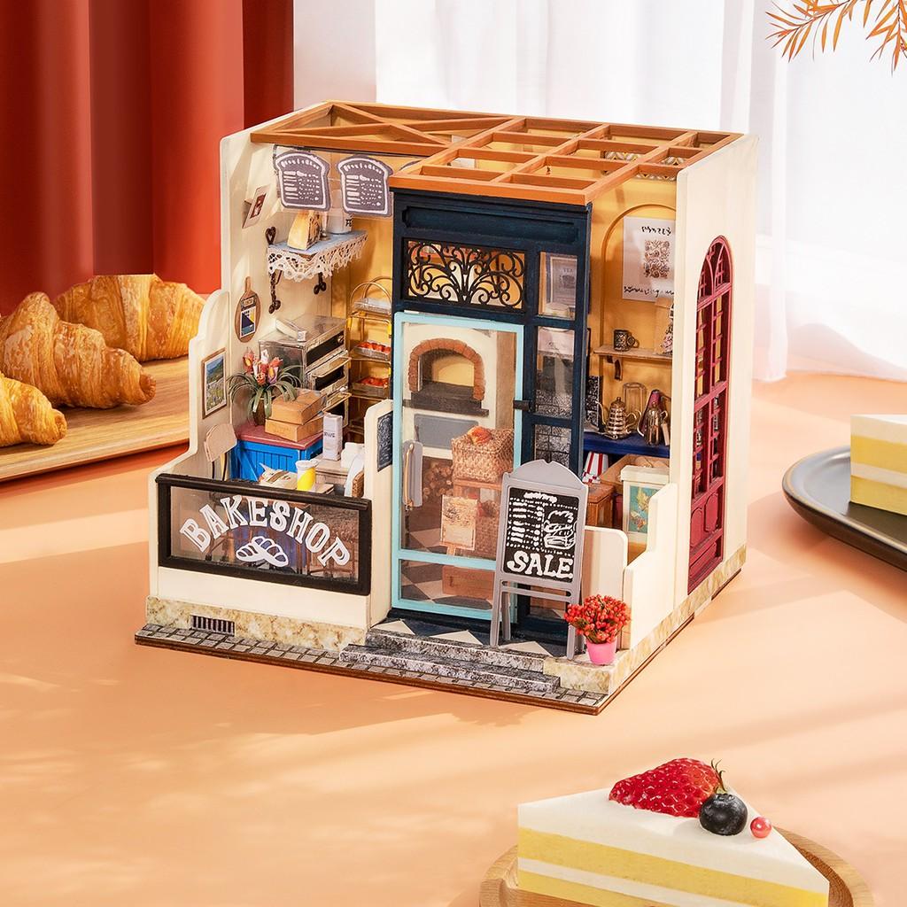 Mô hình nhà DIY Doll House Nancy’s Bake Shop DG143 Bakery Store Miniature