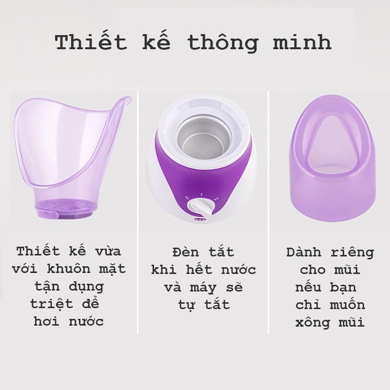 Máy xông mặt mũi họng mini, Máy xông hơi mini thảo dược hoa quả, Xông hơi mũi thông minh an toàn, tiện dụng