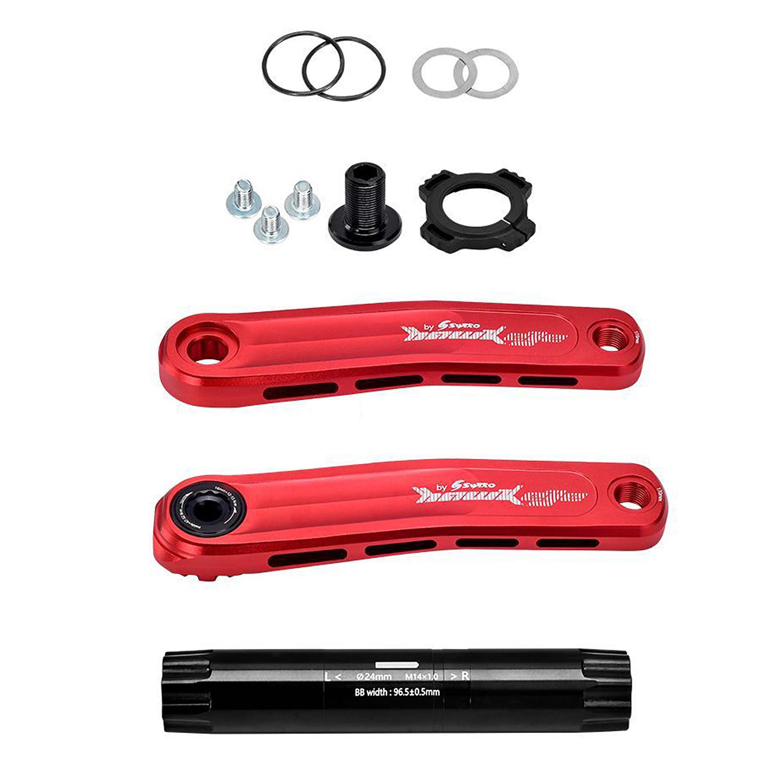 Bộ phụ kiện giò đạp leo núi SWTXO 170mm MTB với giá đỡ dưới cùng và chuỗi 30T/32T/34T/36T/38T