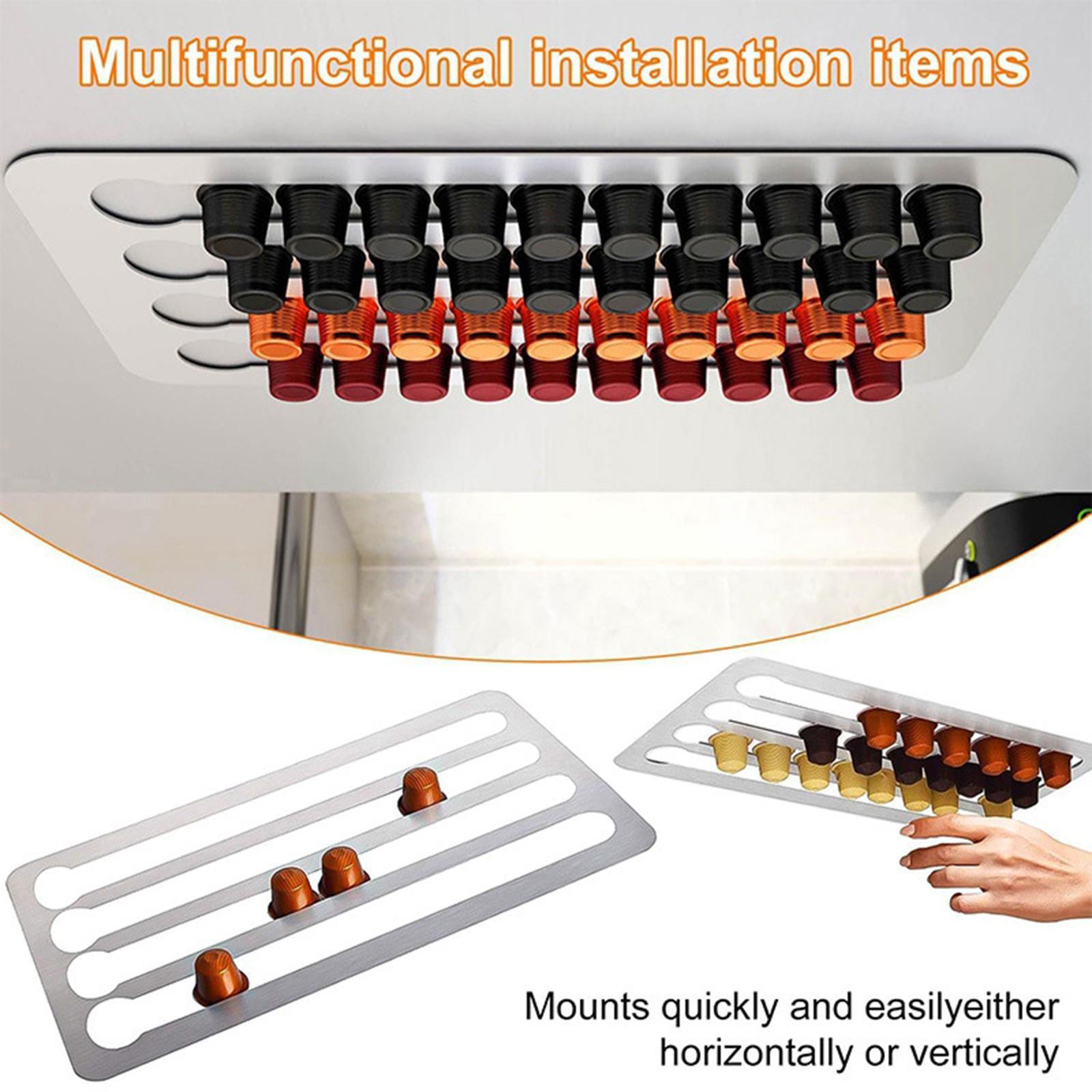 Wall Mount Coffee Pod Holder Holds 40 41x22cm Capsule Holder for Coffee
