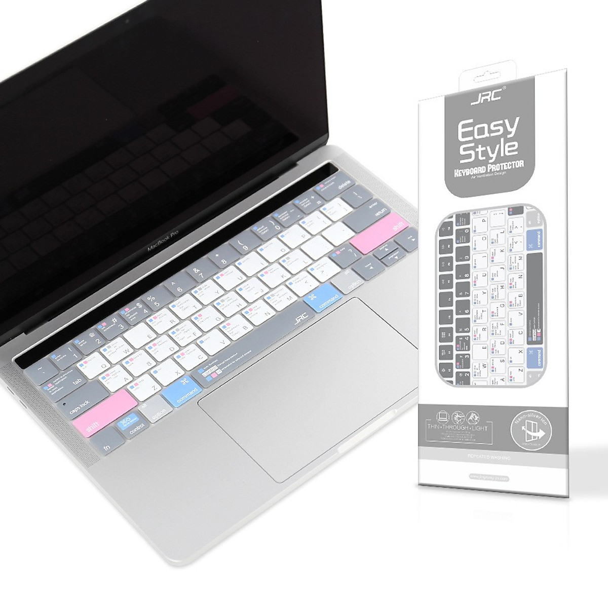 Phủ Phím dành cho Macbook JRC Shortcut - Mix Blue - Hàng Chính hãng