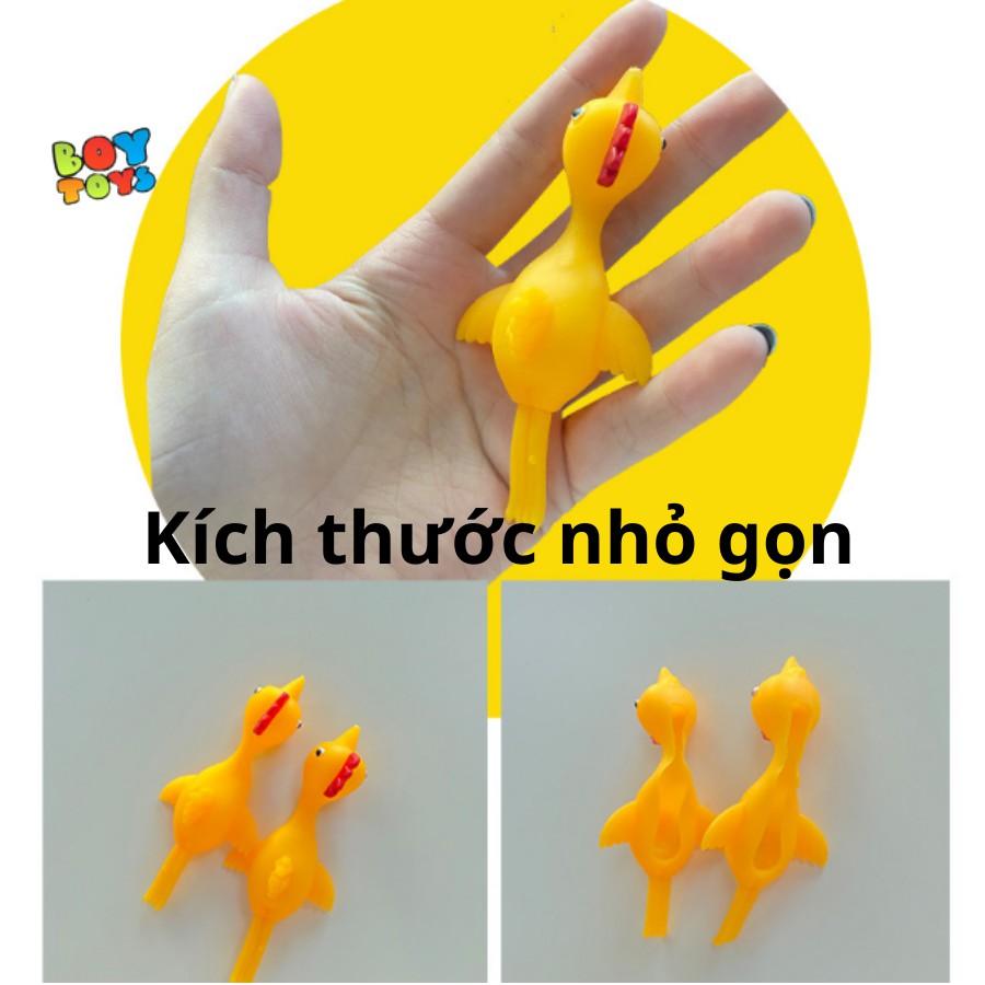 Set 5 đồ chơi bắn hình chú gà, ná bắn gà dính tường vui nhộn cho bé thỏa sức vui chơi