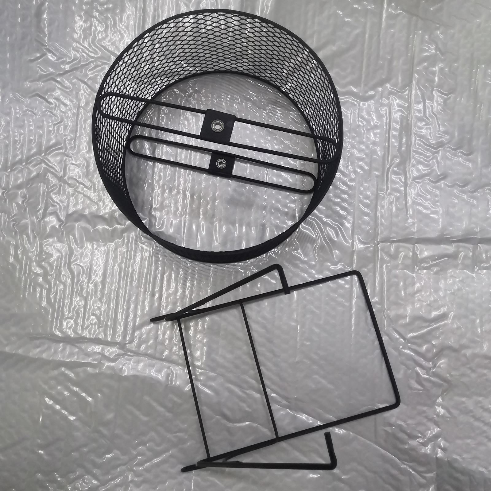 Iron Hamster Running Exercise Wheel Guinea Pig Jogging Wheel Black Wire Mesh