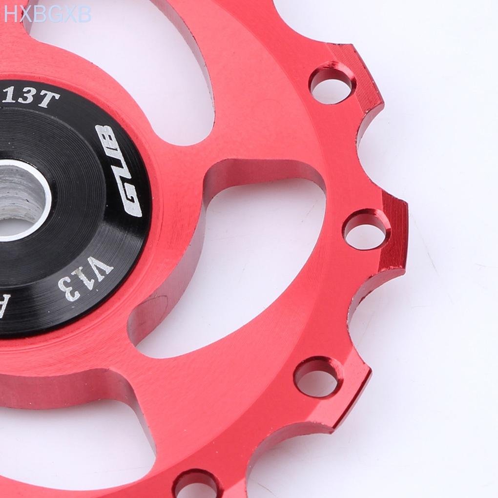 13T MTB Bicycle Rear Guiding Wheel Ceramic Bearing Pulley Road Cycling Bike Guide Roller Aluminum Alloy