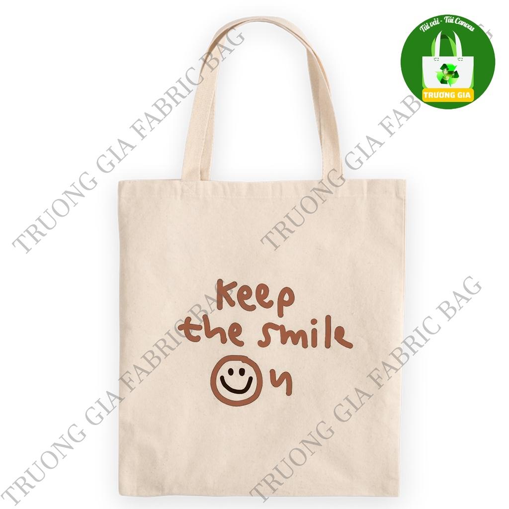 TúI tote Vải canvas Be in hình LETTER không khóa kéo 26x33 Trương Gia Túi Vải - Túi Canvas