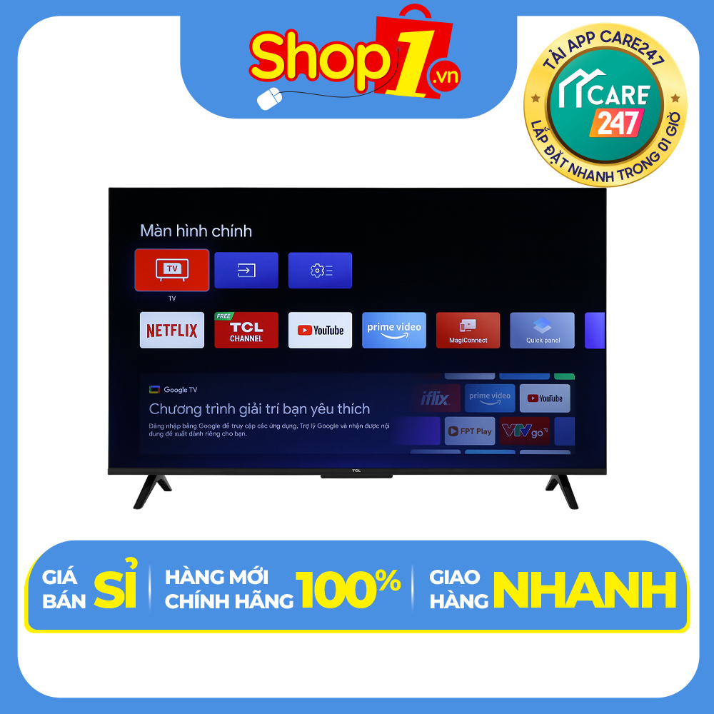 Google Tivi TCL 4K 43 inch 43P635 - Model 2022