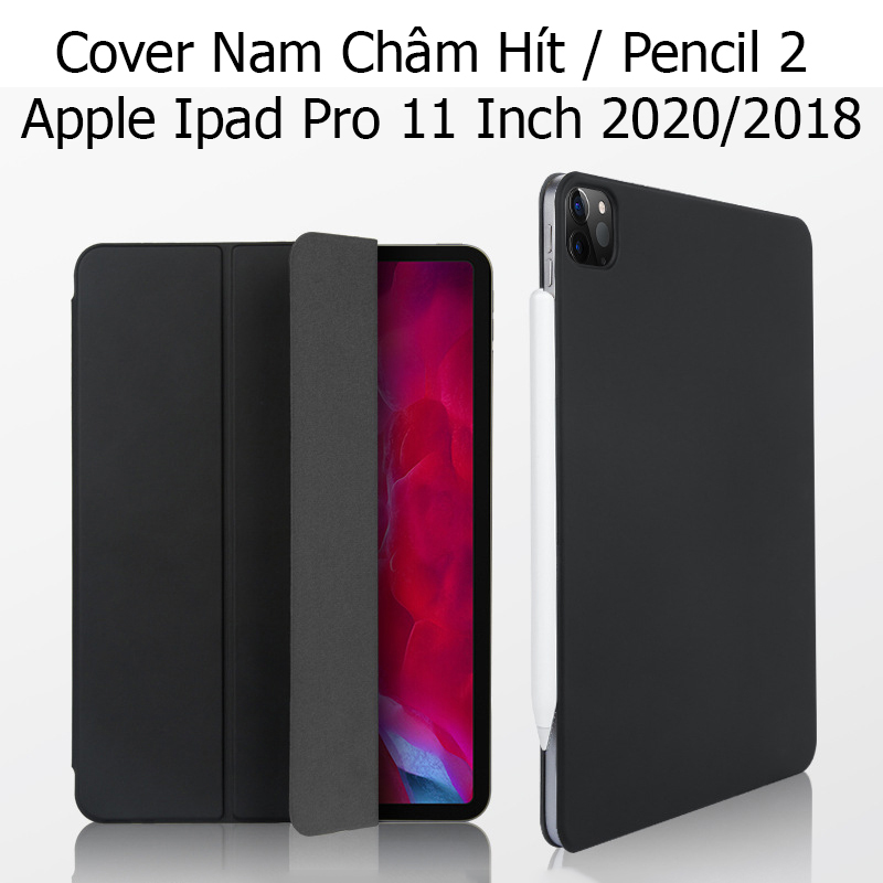 Hình ảnh Bao Da Cover Nam Châm Dành Cho Apple Ipad Pro 11 Inch 2020 Hỗ Trợ Smart cover Apple Pencil 2