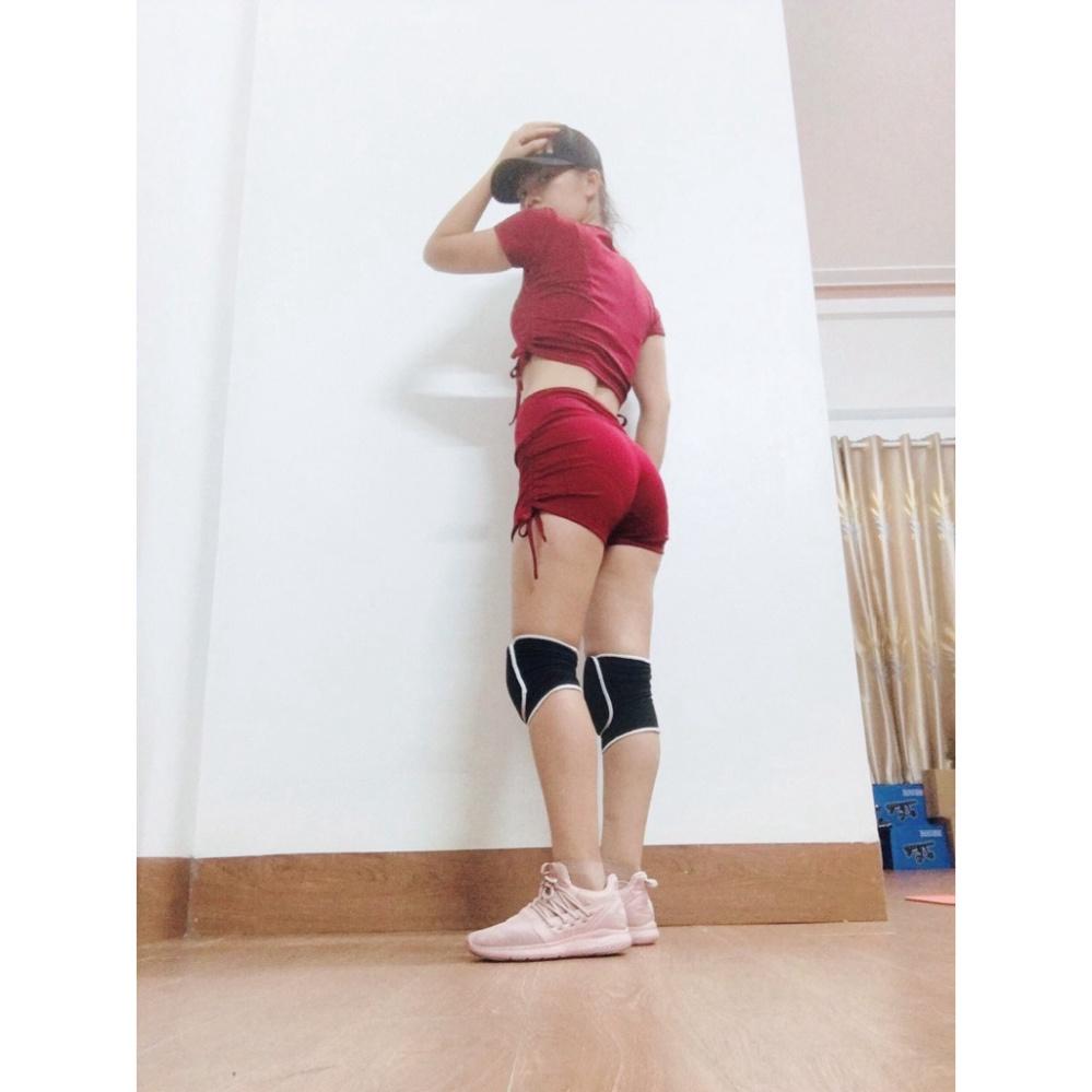 Bộ tập gym nữ, đồ tập yoga erobic nữ quần áo rút dây chất liệu co giãn thấm hút tốt