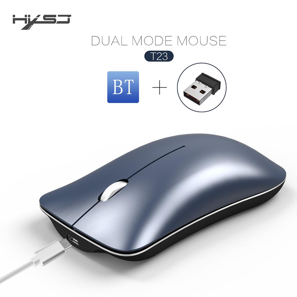 HXSJ T23 Wireless Mouse Ergonomic Vertical Mice 4.0 BT 2.4Ghz Wireless High Speed Rechargeable Optical Sensor for for