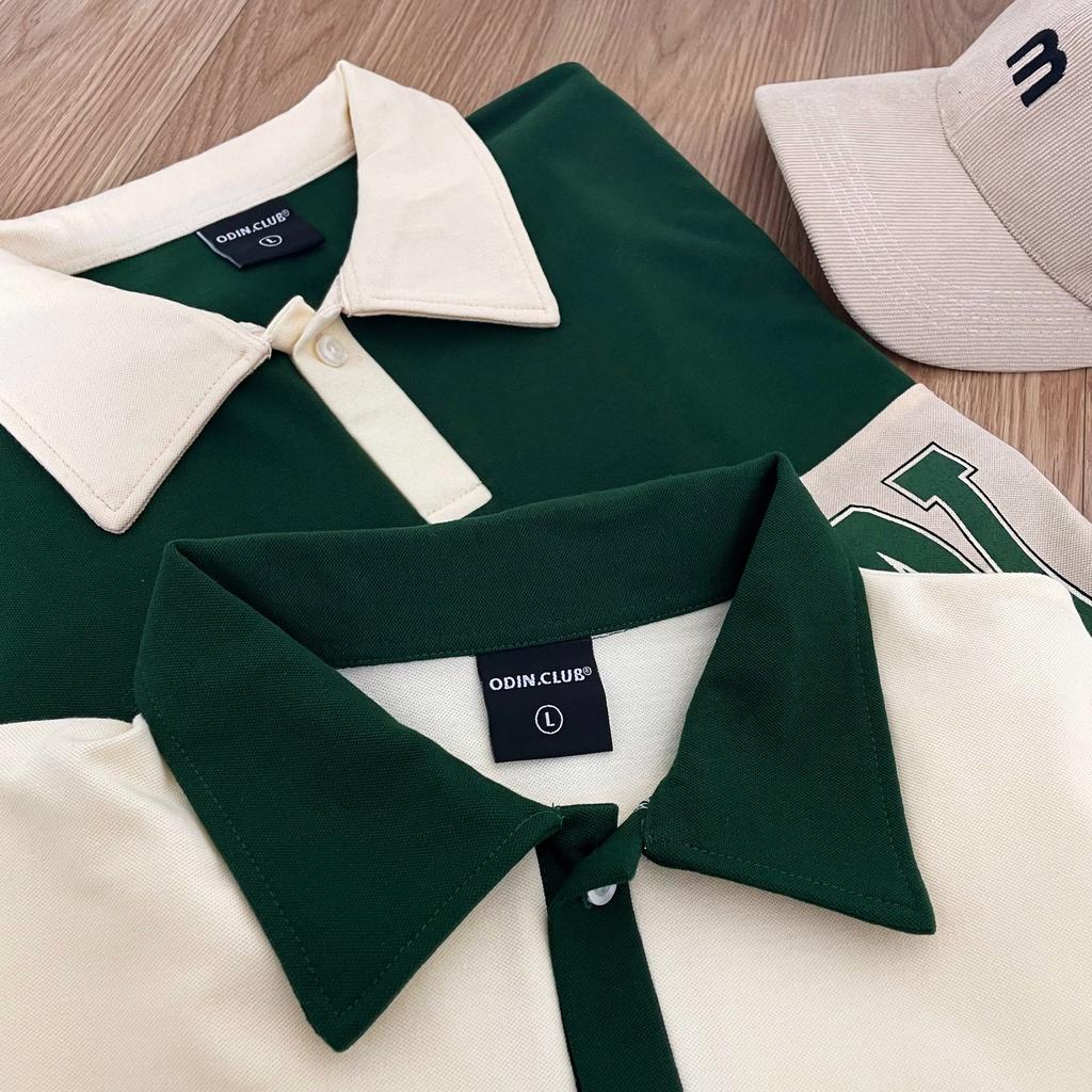 Áo Polo Oversize ODIN CLUB Striped, Áo thun có cổ form rộng, Local Brand ODIN CLUB